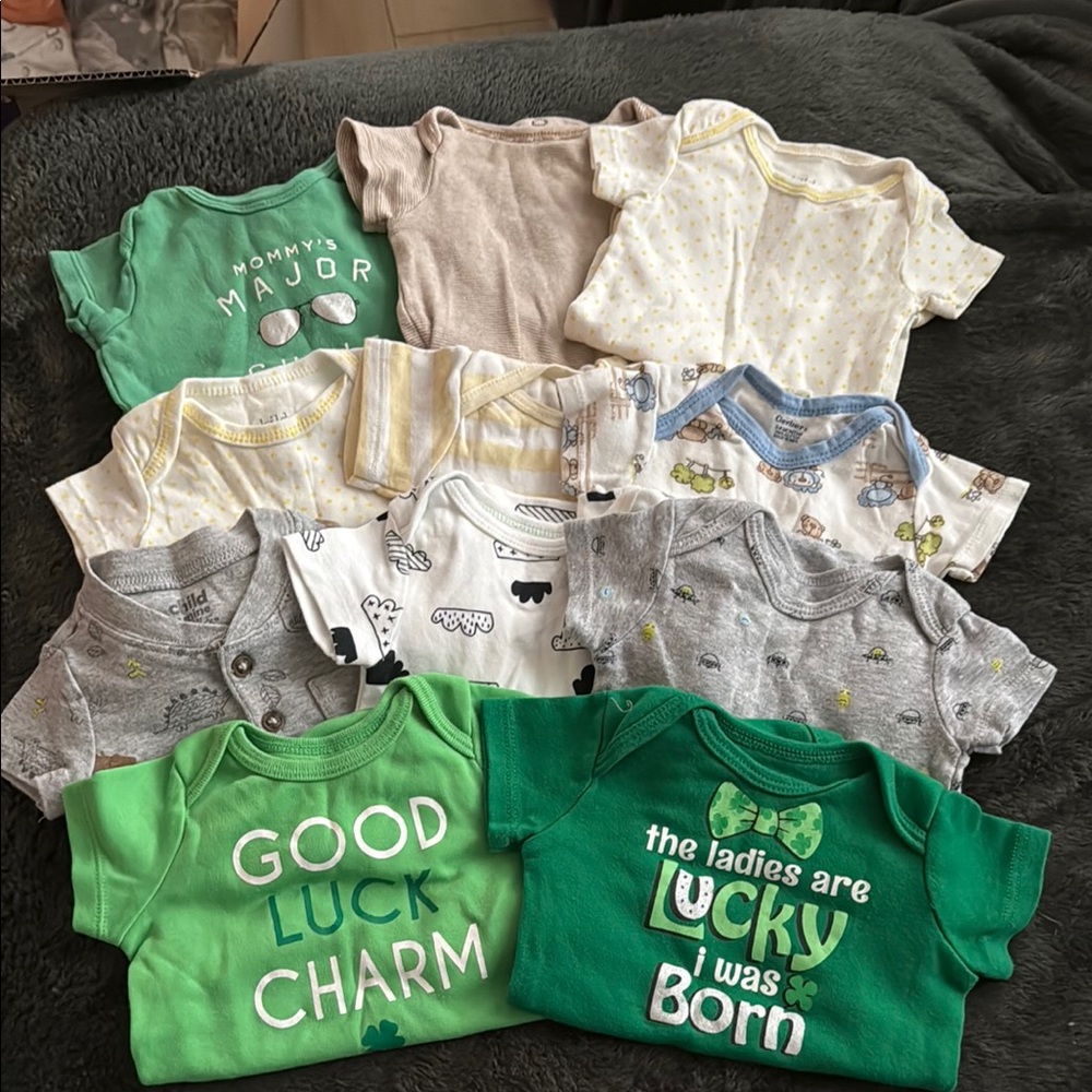 Assorted Baby Onesies with Fun Prints
